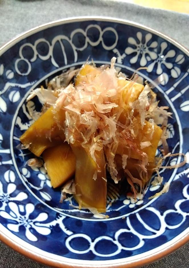 レンジで作るタケノコの土佐煮風